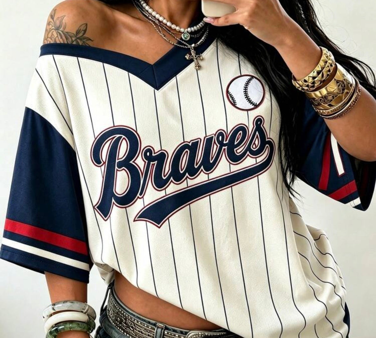 Braves shirt women
